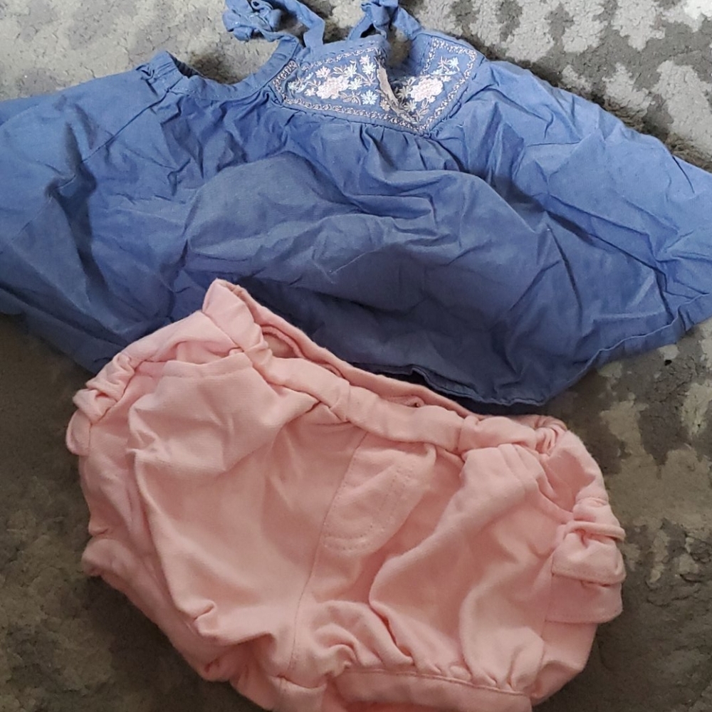 Baby girl shorts and top set